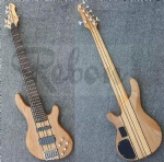 6string bass neck through