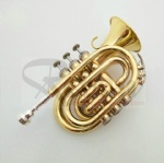 Bb Key Yellow Brass mini Trumpet