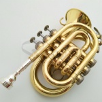 Bb Key Yellow Brass mini Trumpet