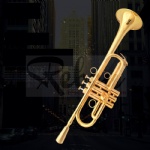 C key Gold-plated high quality Trumpet