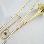 Cheap Bb key Slide plated gold Tenor Trombone