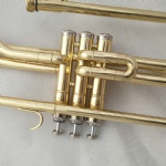 Bb key Lacquer Gold Marching Trombone