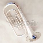 Bb key Plated Silver Baritone tuba