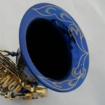 Bb Key Blue colour Tenor Saxophone