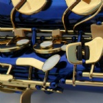 Bb Key Blue colour Tenor Saxophone